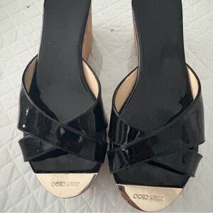 Jimmy Choo Black Patent Leather Heels